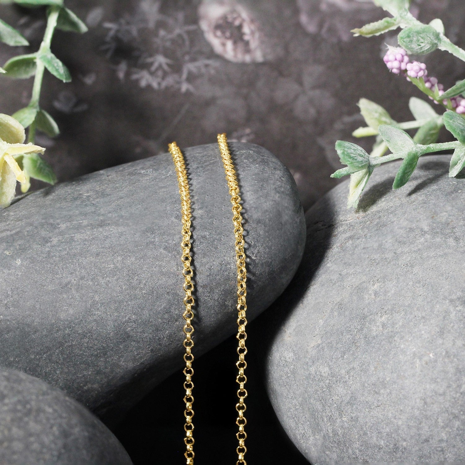 14k Yellow Gold Rolo Chain 1.9mm Bids.com