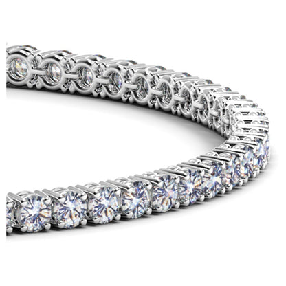 Lab Grown Round Diamond Tennis Bracelet in 14k White Gold (5 cctw  F/G  VS2/SI1) Bids.com