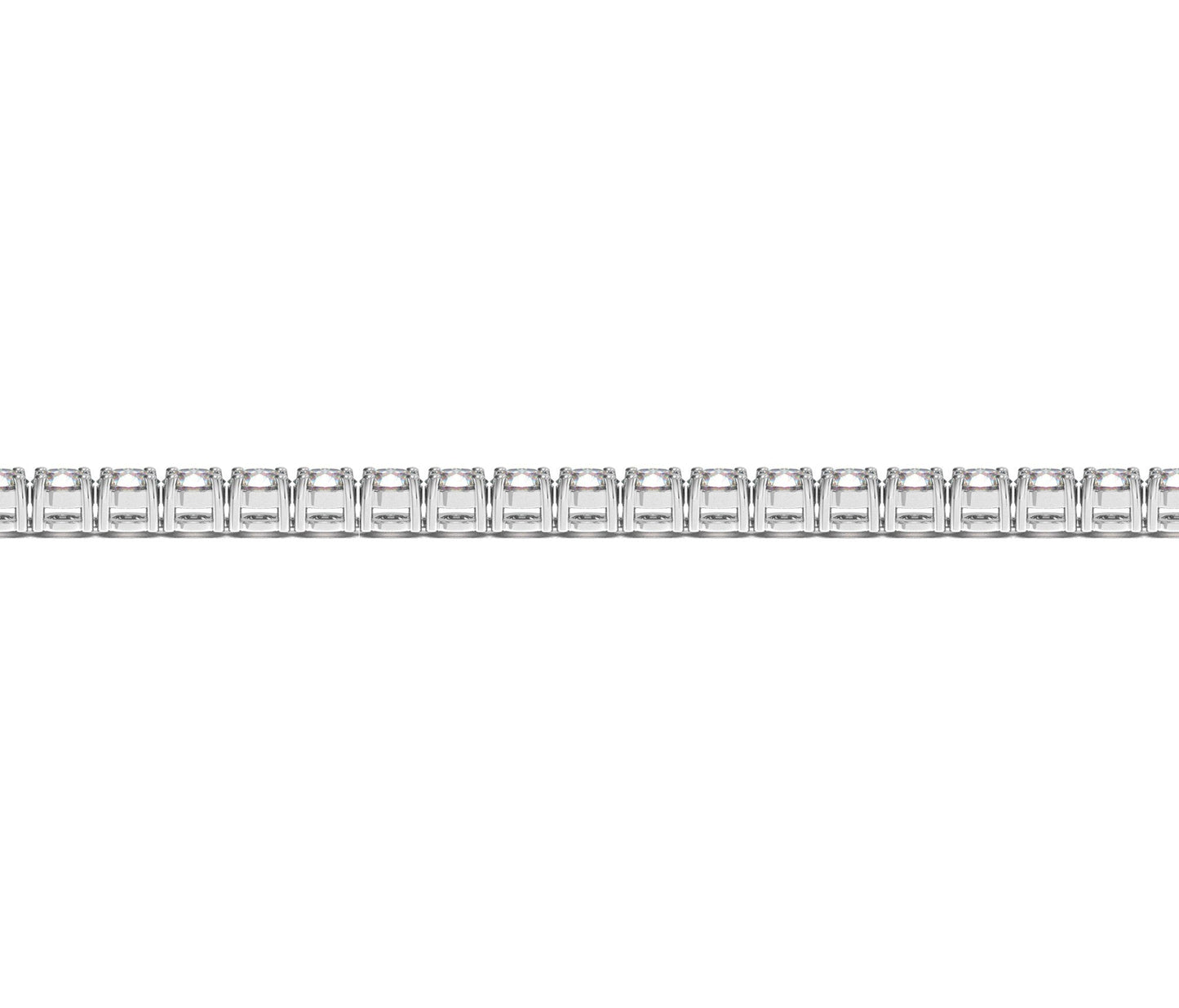 Lab Grown Round Diamond Tennis Bracelet in 14k White Gold (5 cctw  F/G  VS2/SI1) Bids.com