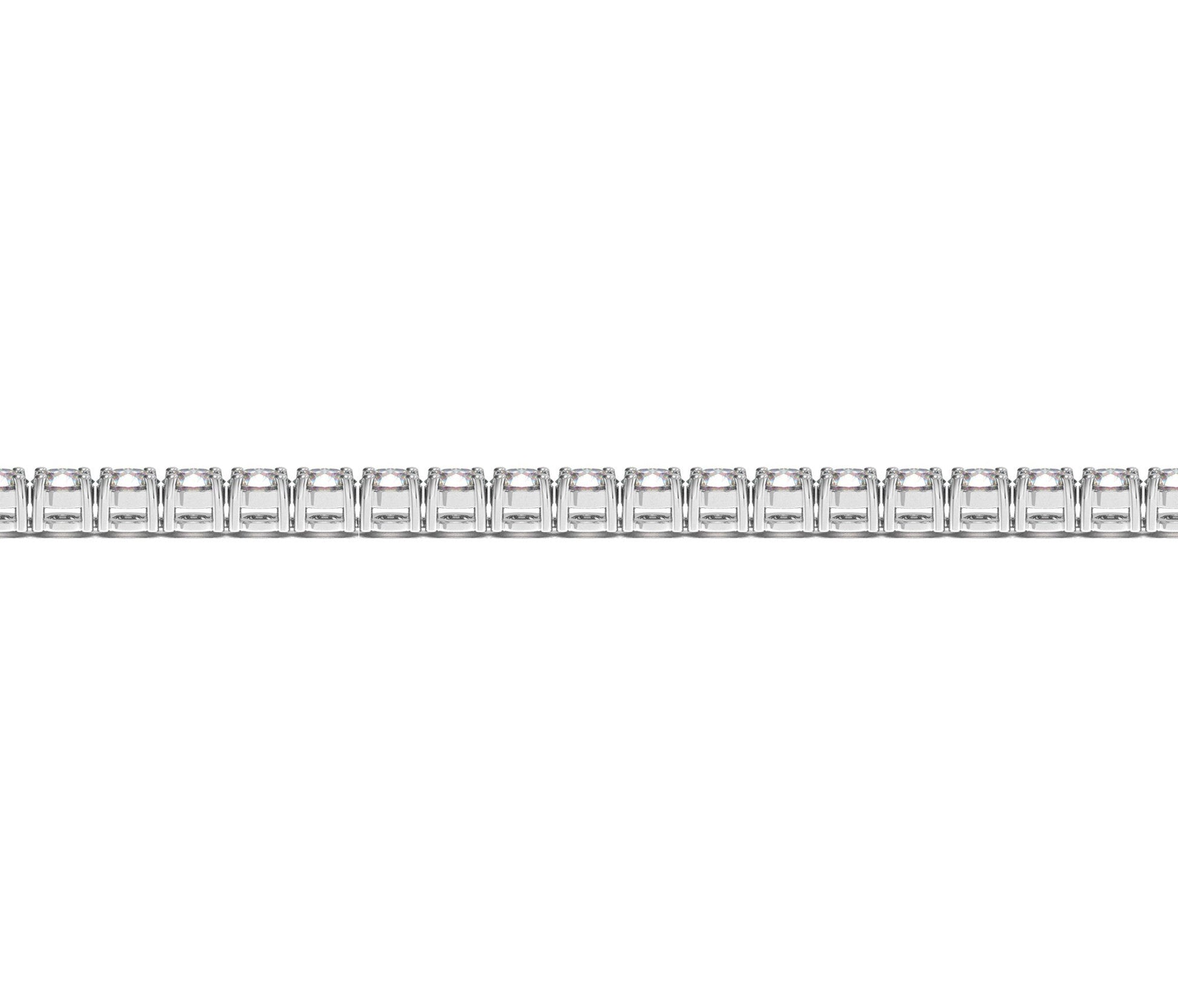 Lab Grown Round Diamond Tennis Bracelet in 14k White Gold (5 cctw  F/G  VS2/SI1) Bids.com