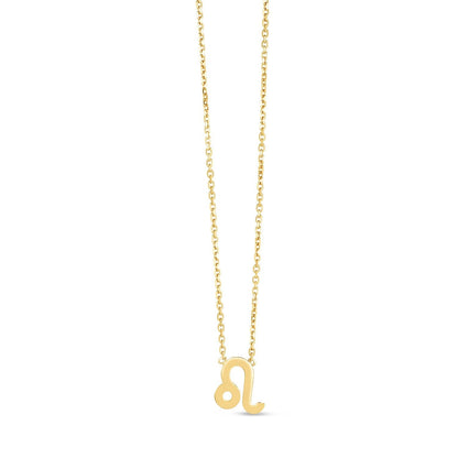 14K Yellow Gold Leo Necklace Bids.com