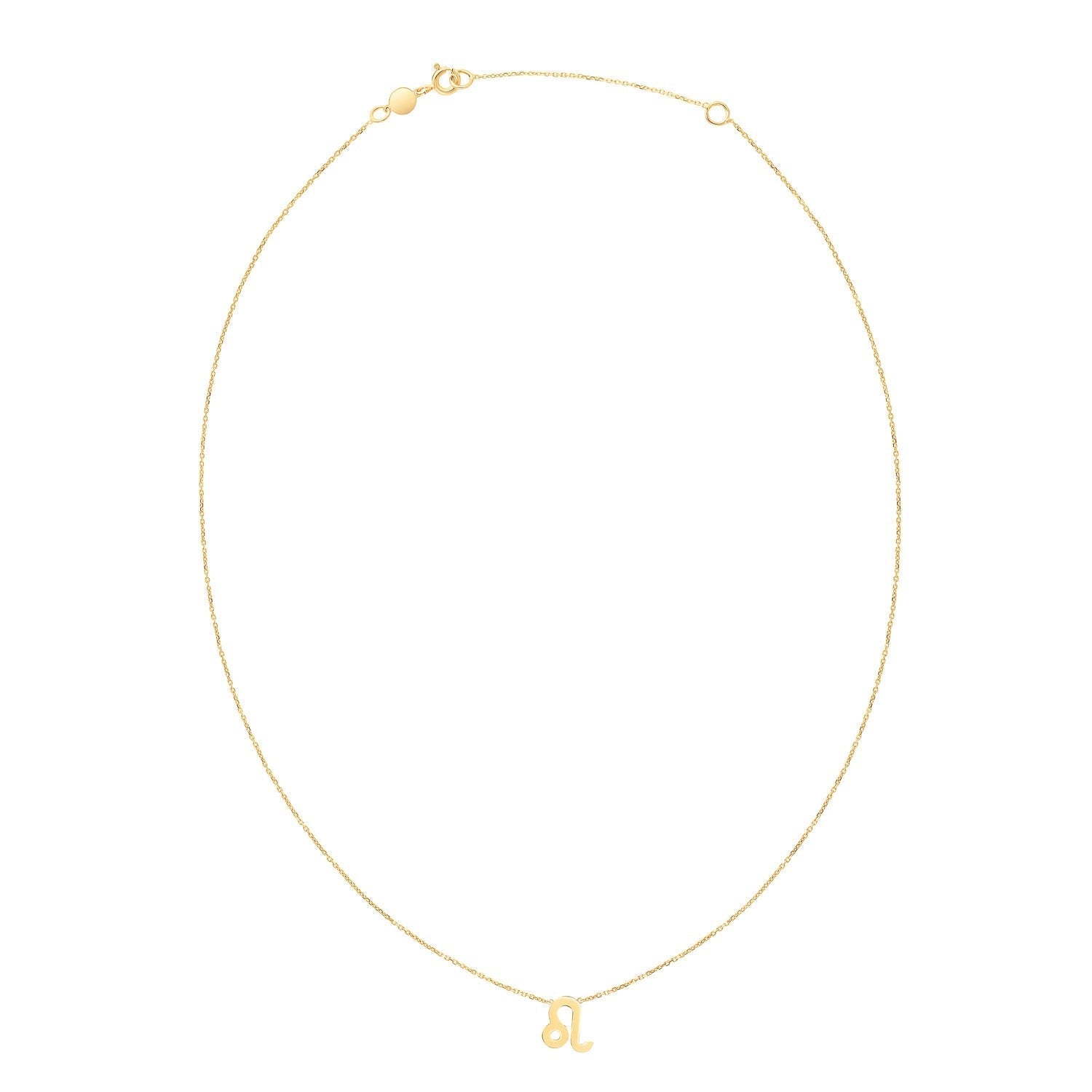 14K Yellow Gold Leo Necklace Bids.com