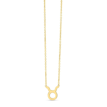 14K Yellow Gold Taurus Necklace Bids.com