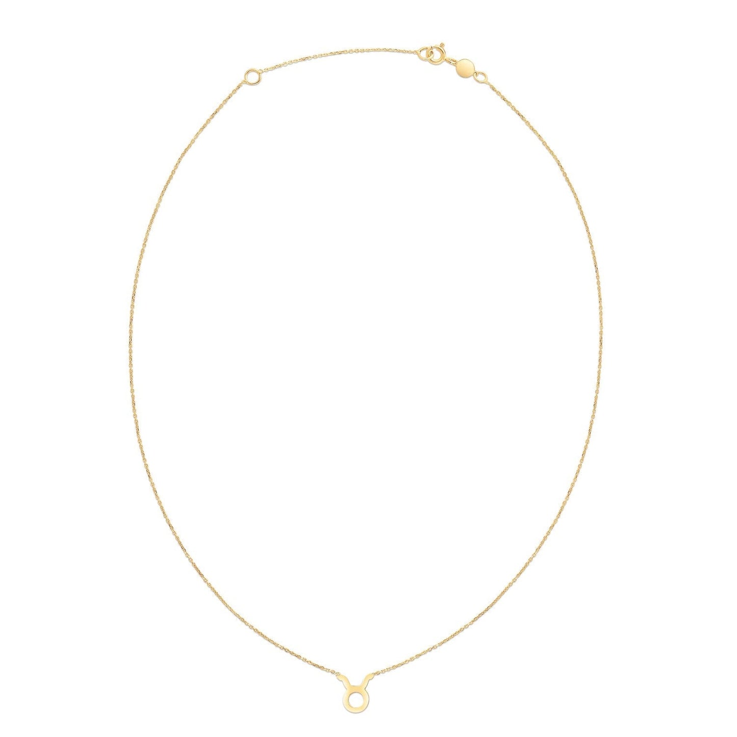 14K Yellow Gold Taurus Necklace Bids.com