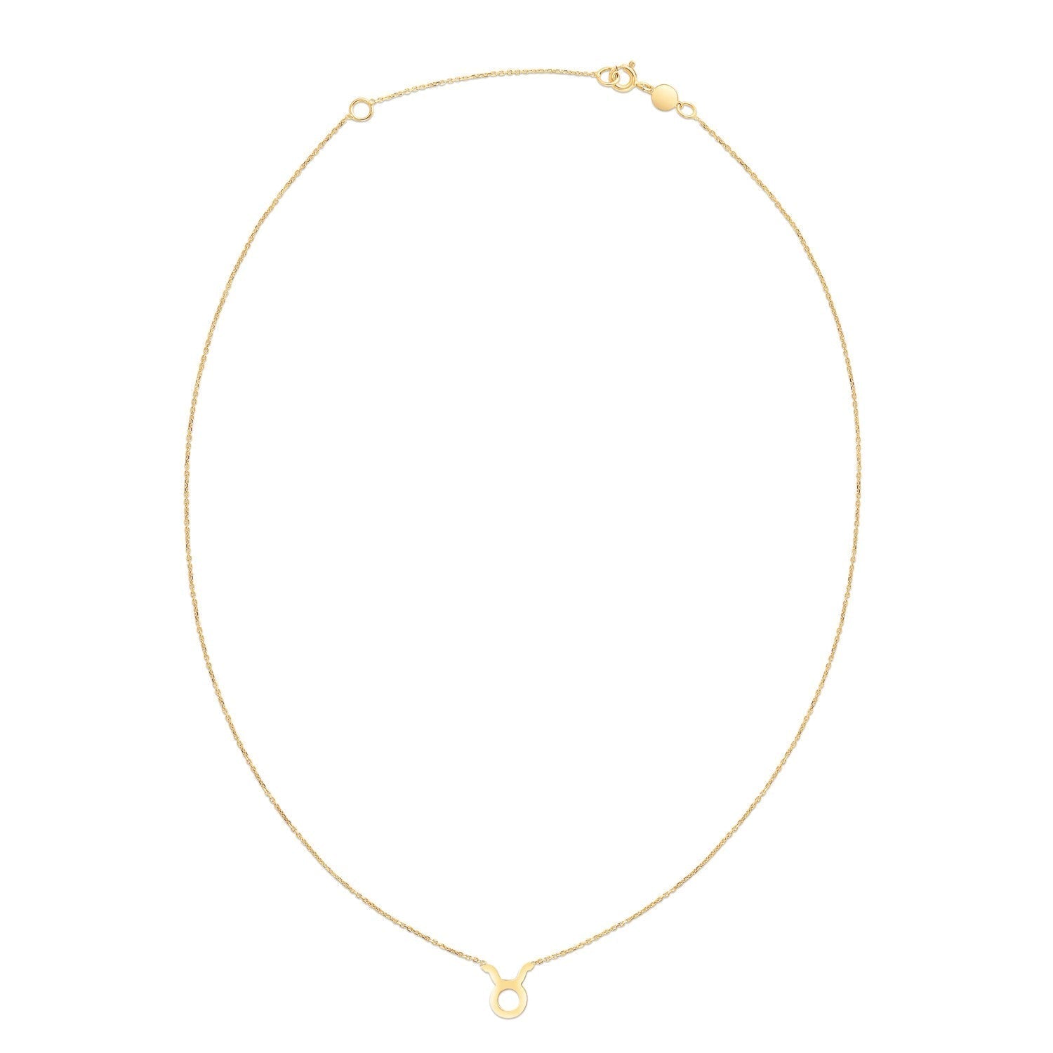 14K Yellow Gold Taurus Necklace Bids.com