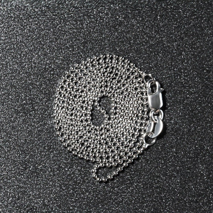 14k White Gold Bead Chain 1.0mm Bids.com