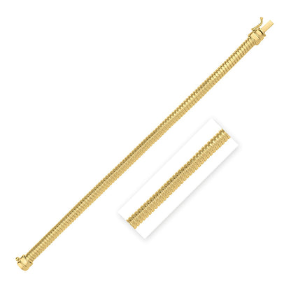 14k Yellow Gold Tubogas Bracelet (5.00 mm) Bids.com