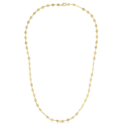 14k Yellow Gold Necklace with Polished Circles Bids.com