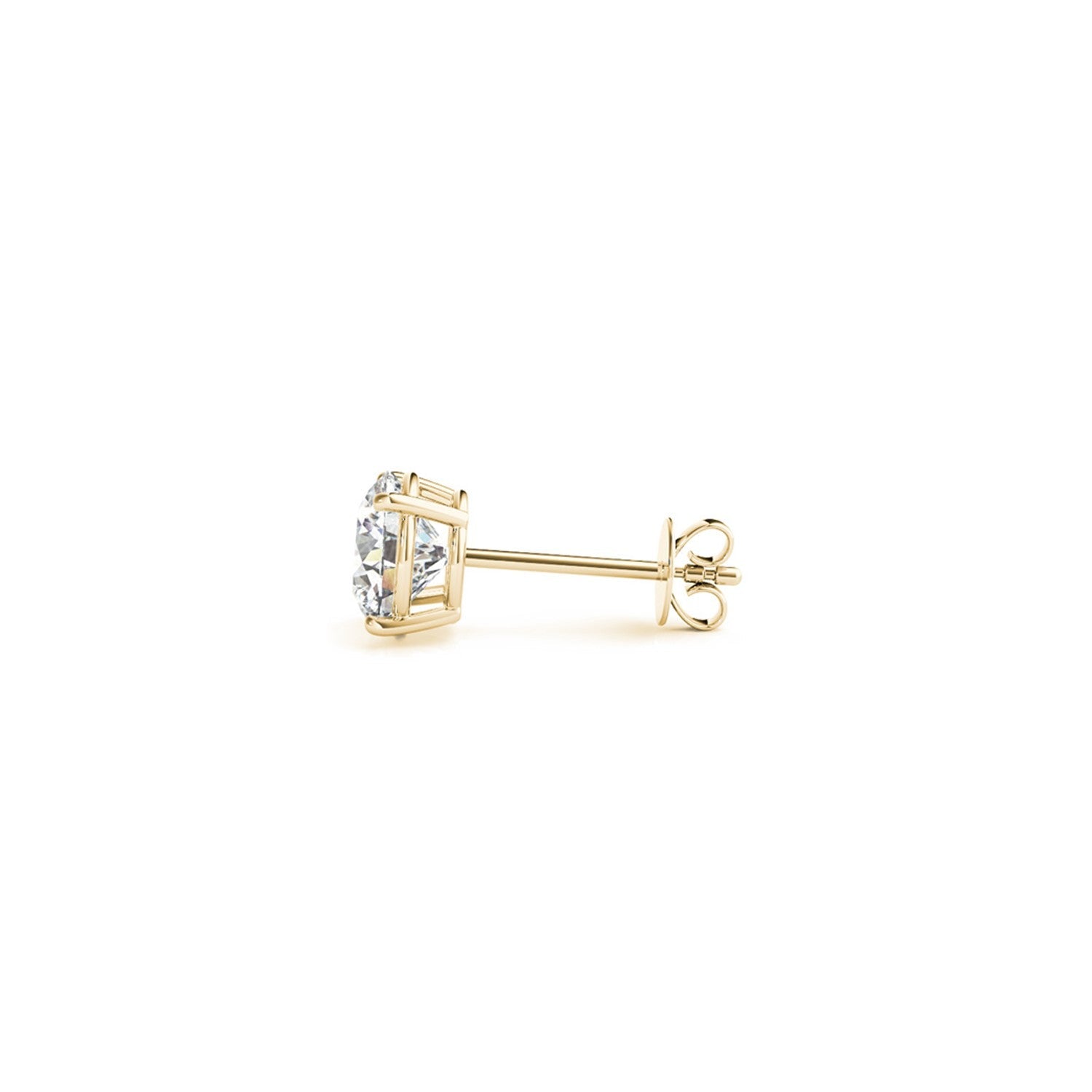 1 1/2 cttw Certified IGI Lab Grown Round Diamond Stud Earrings 14k Yellow Gold (G/VS2) Bids.com