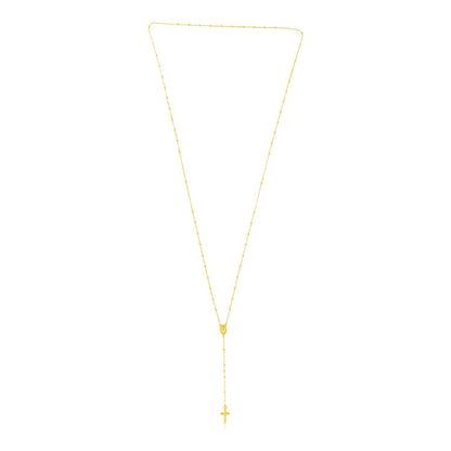 14k Yellow Gold Rosary Necklace Bids.com