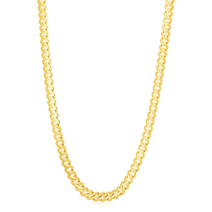 14k Yellow Gold High Polish Modern Lite Edge Chain (8.0mm) Bids.com