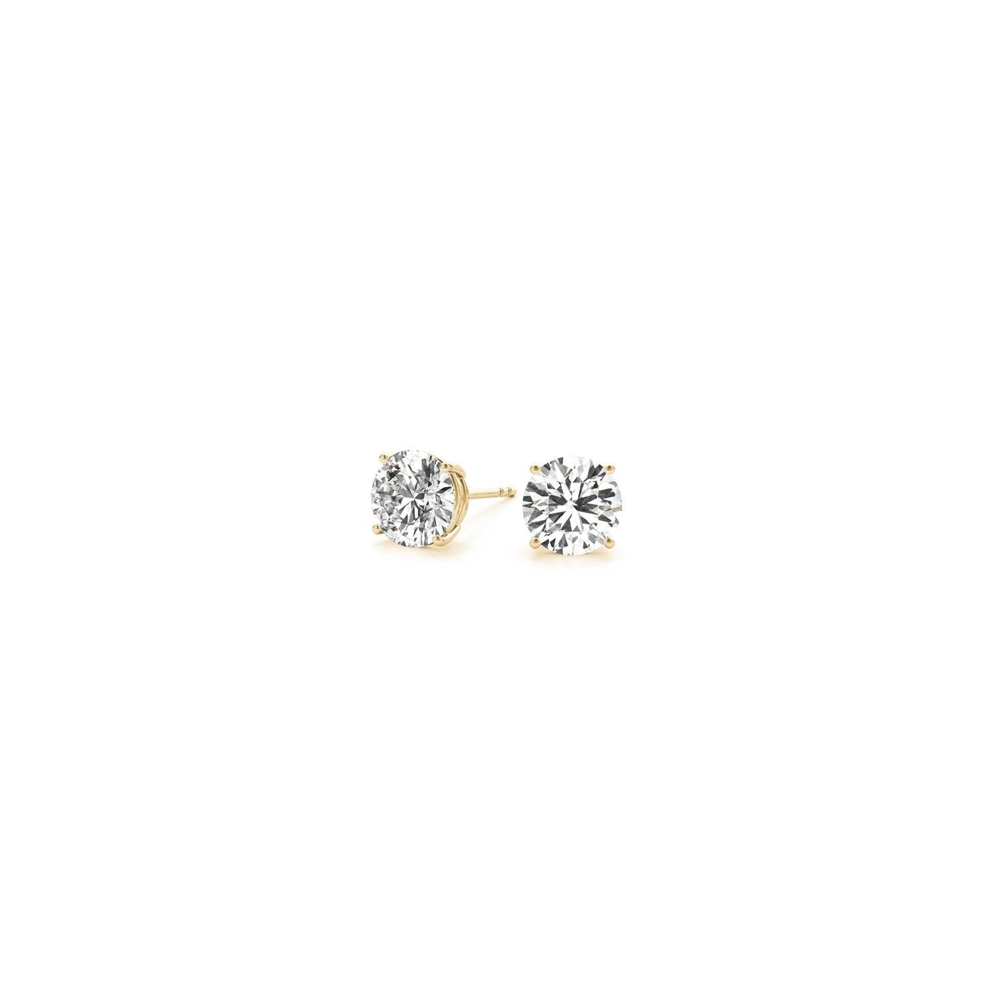 1/2 cttw Lab Grown Round Diamond Stud Earrings 14k Yellow Gold (G/VS2) Bids.com