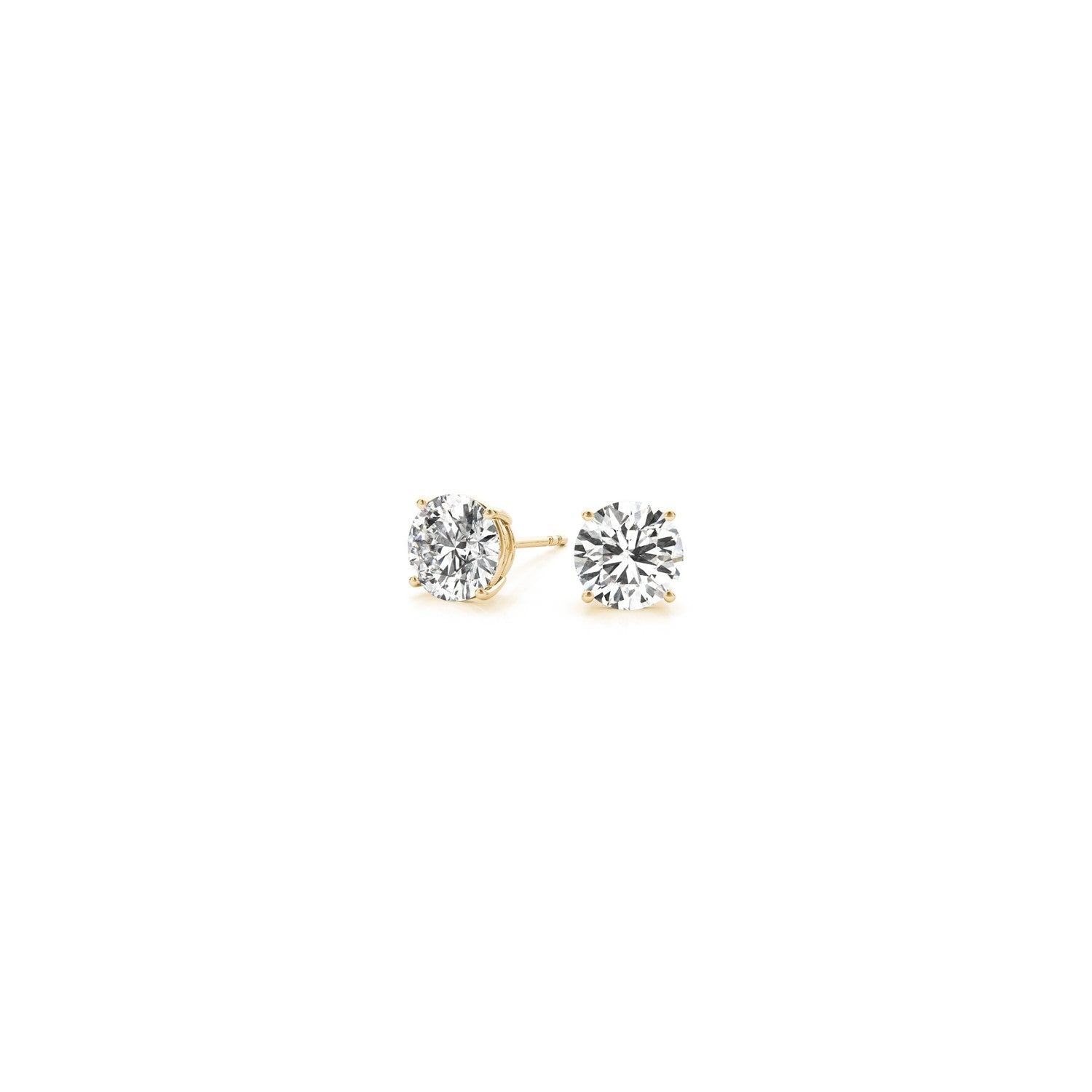 1/2 cttw Lab Grown Round Diamond Stud Earrings 14k Yellow Gold (G/VS2) Bids.com