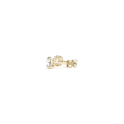 1/2 cttw Lab Grown Round Diamond Stud Earrings 14k Yellow Gold (G/VS2) Bids.com