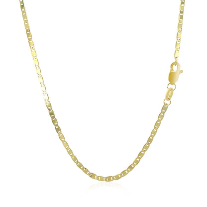 10k Yellow Gold Mariner Link Chain 1.7mm Bids.com