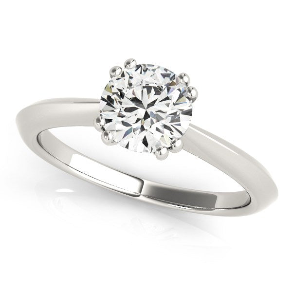 14k White Gold Double Prong Set Solitaire Diamond Engagement Ring (1 cttw) Bids.com