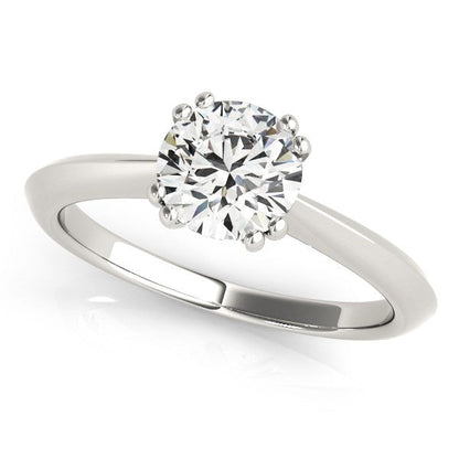 14k White Gold Double Prong Set Solitaire Diamond Engagement Ring (1 cttw) Bids.com