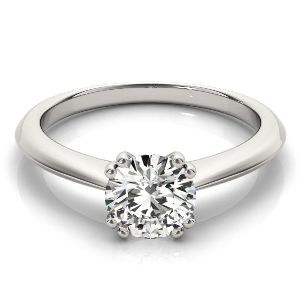 14k White Gold Double Prong Set Solitaire Diamond Engagement Ring (1 cttw) Bids.com