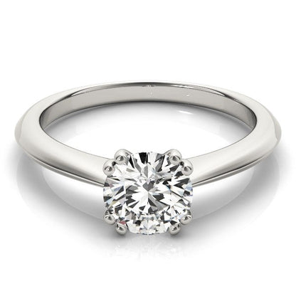 14k White Gold Double Prong Set Solitaire Diamond Engagement Ring (1 cttw) Bids.com
