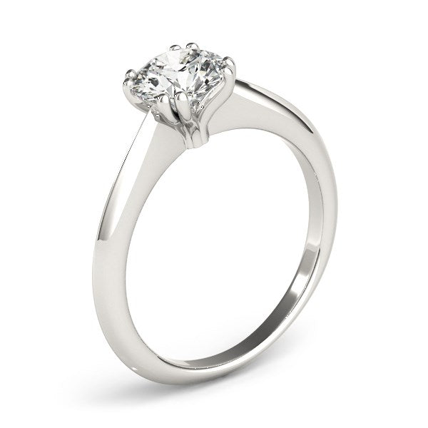14k White Gold Double Prong Set Solitaire Diamond Engagement Ring (1 cttw) Bids.com