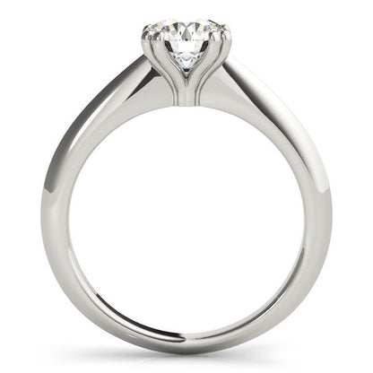 14k White Gold Double Prong Set Solitaire Diamond Engagement Ring (1 cttw) Bids.com