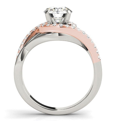 14k White And Rose Gold Bypass Diamond Engagement Ring (1 1/4 cttw) Bids.com