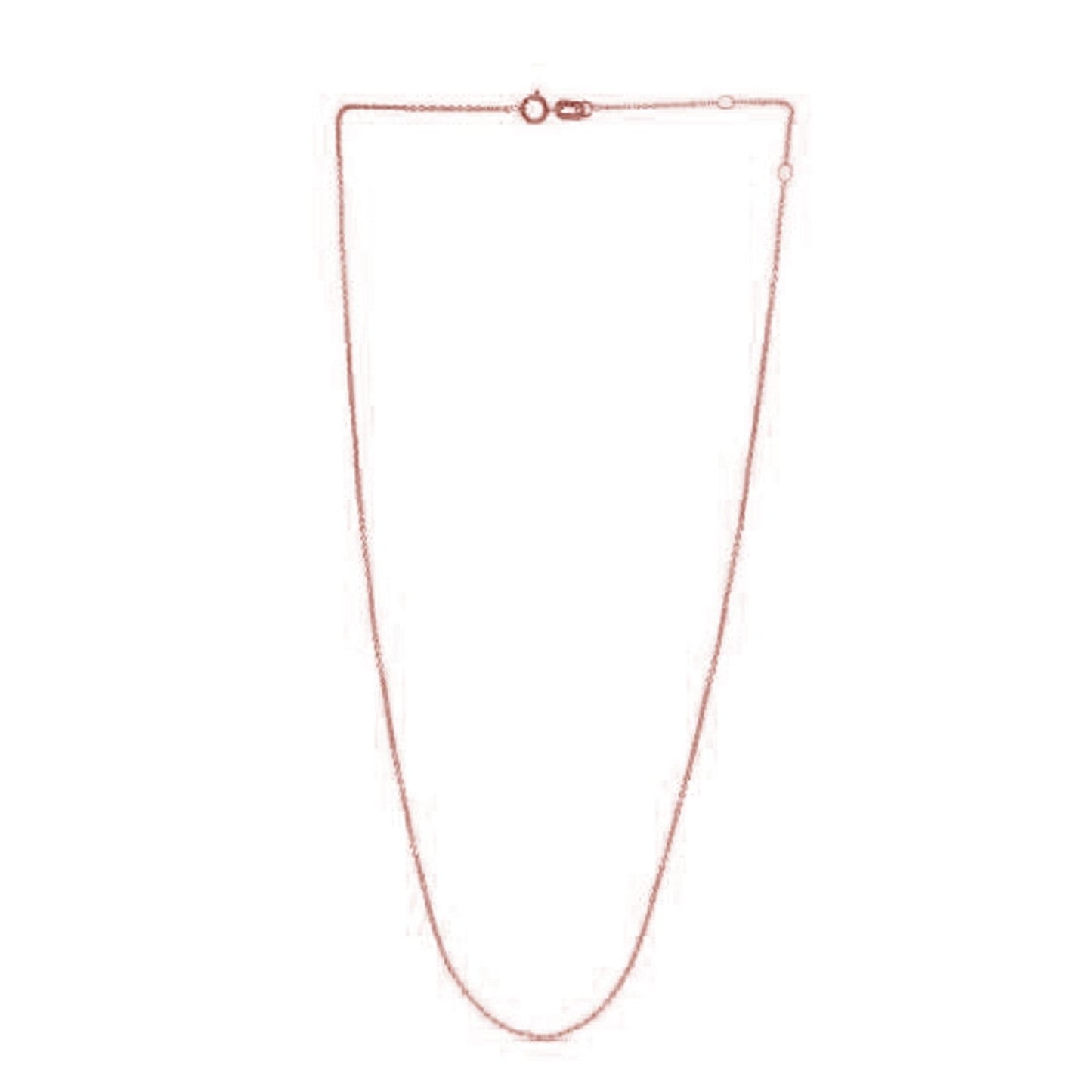 Adjustable Cable Chain in 14k Rose Gold (0.97 mm) Bids.com