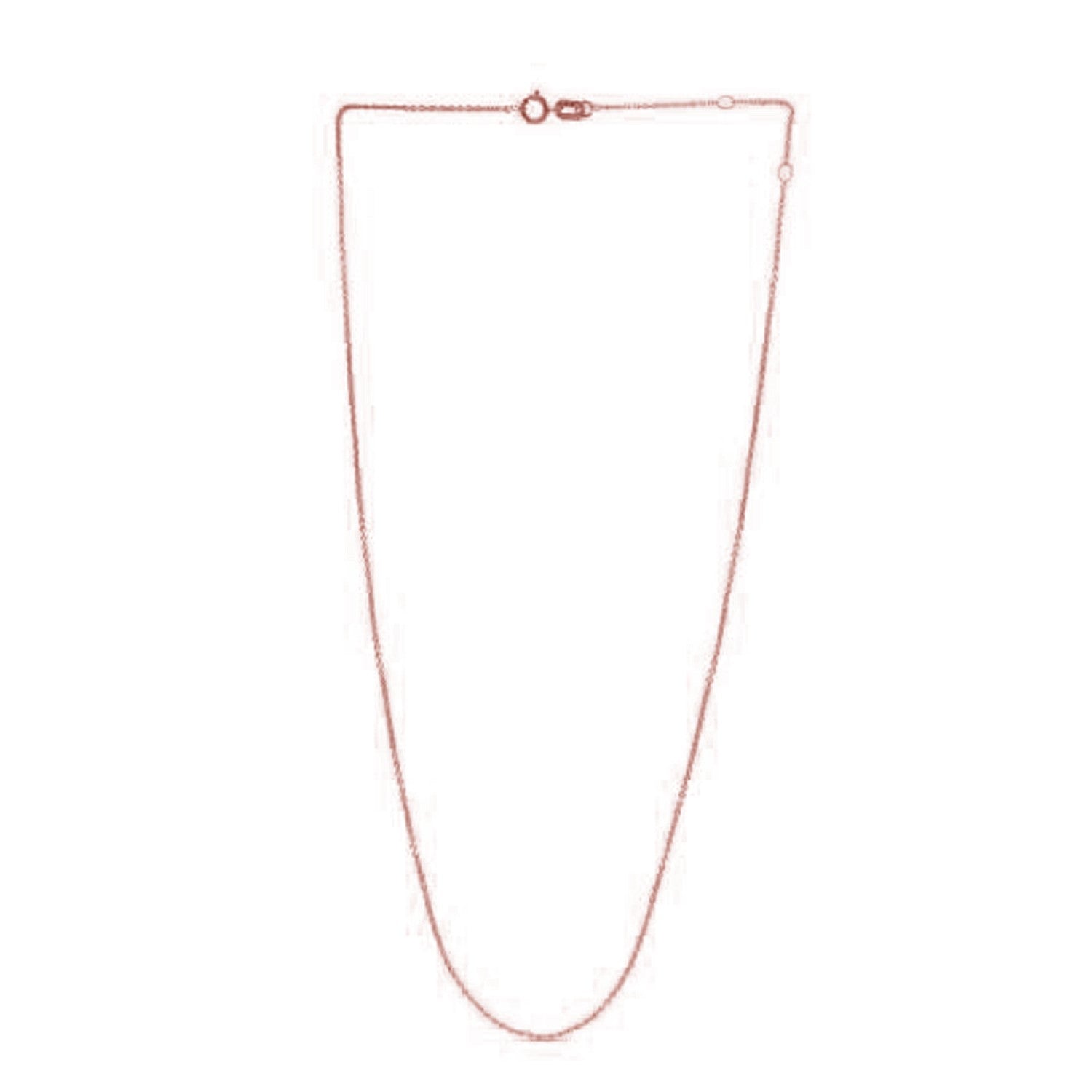 Adjustable Cable Chain in 14k Rose Gold (0.97 mm) Bids.com