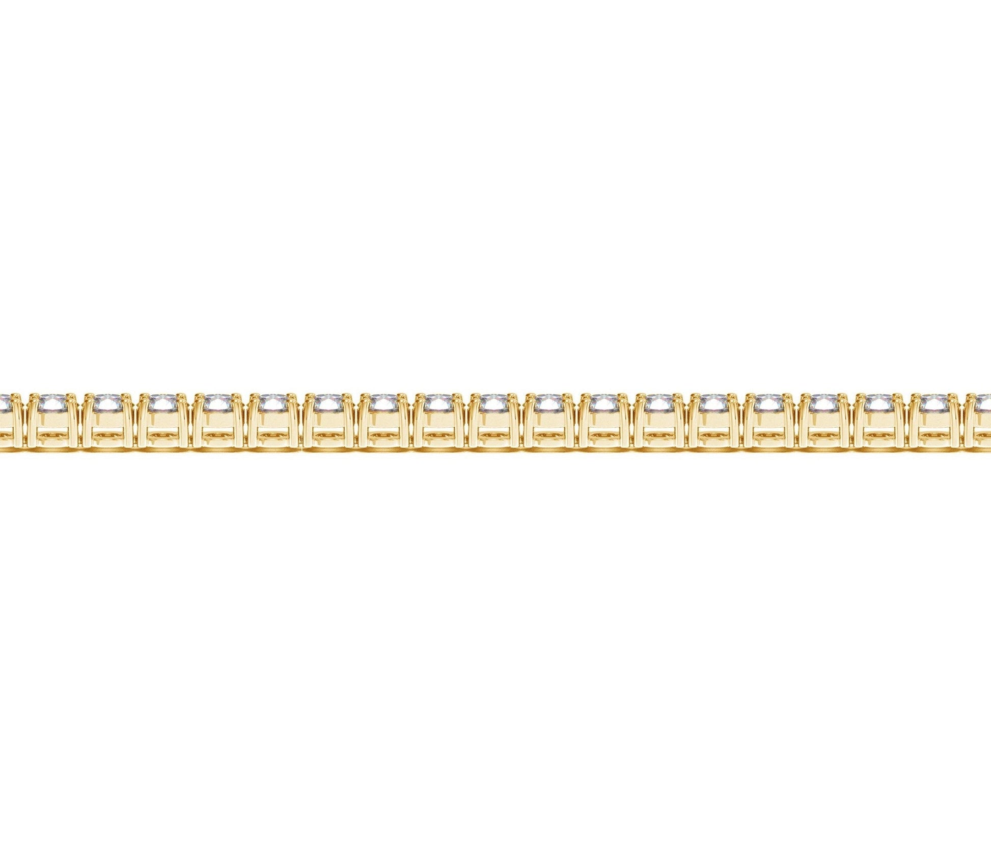 Lab Grown Round Diamond Tennis Bracelet in 14k Yellow Gold (5 cctw  F/G  VS2/SI1) Bids.com