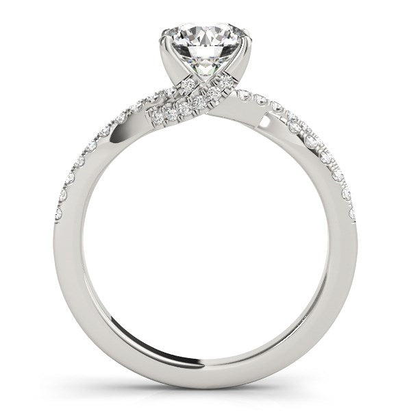 14k White Gold Fancy Prong Split Shank Diamond Engagement Ring (1 1/4 cttw) Bids.com