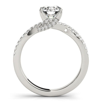 14k White Gold Fancy Prong Split Shank Diamond Engagement Ring (1 1/4 cttw) Bids.com