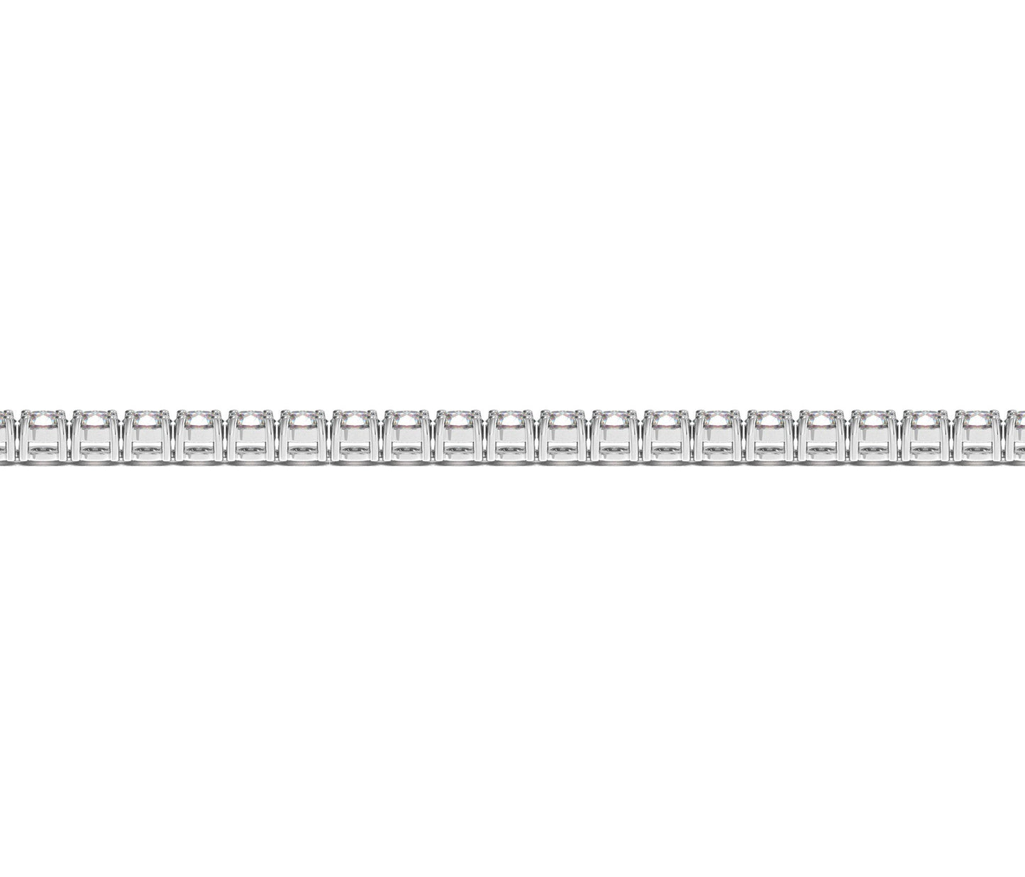 Lab Grown Round Diamond Tennis Bracelet in 14k White Gold (4 cctw F/G  VS2/SI1) Bids.com