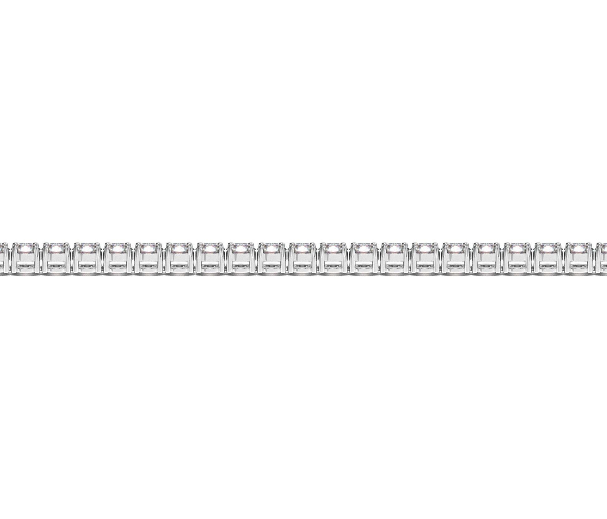 Lab Grown Round Diamond Tennis Bracelet in 14k White Gold (4 cctw F/G  VS2/SI1) Bids.com