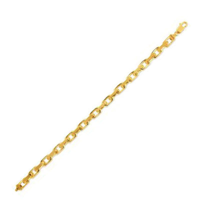 14k Yellow Gold French Cable Link Chain (6.10 mm) Bids.com