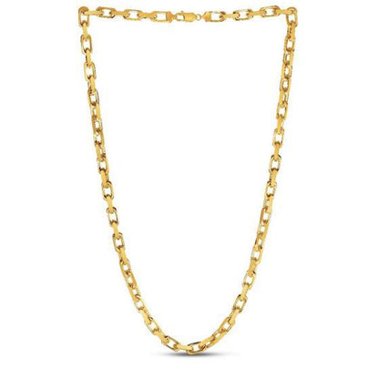 14k Yellow Gold French Cable Link Chain (6.10 mm) Bids.com
