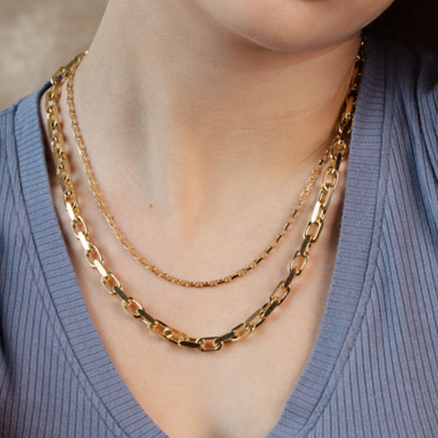 14k Yellow Gold French Cable Link Chain (6.10 mm) Bids.com