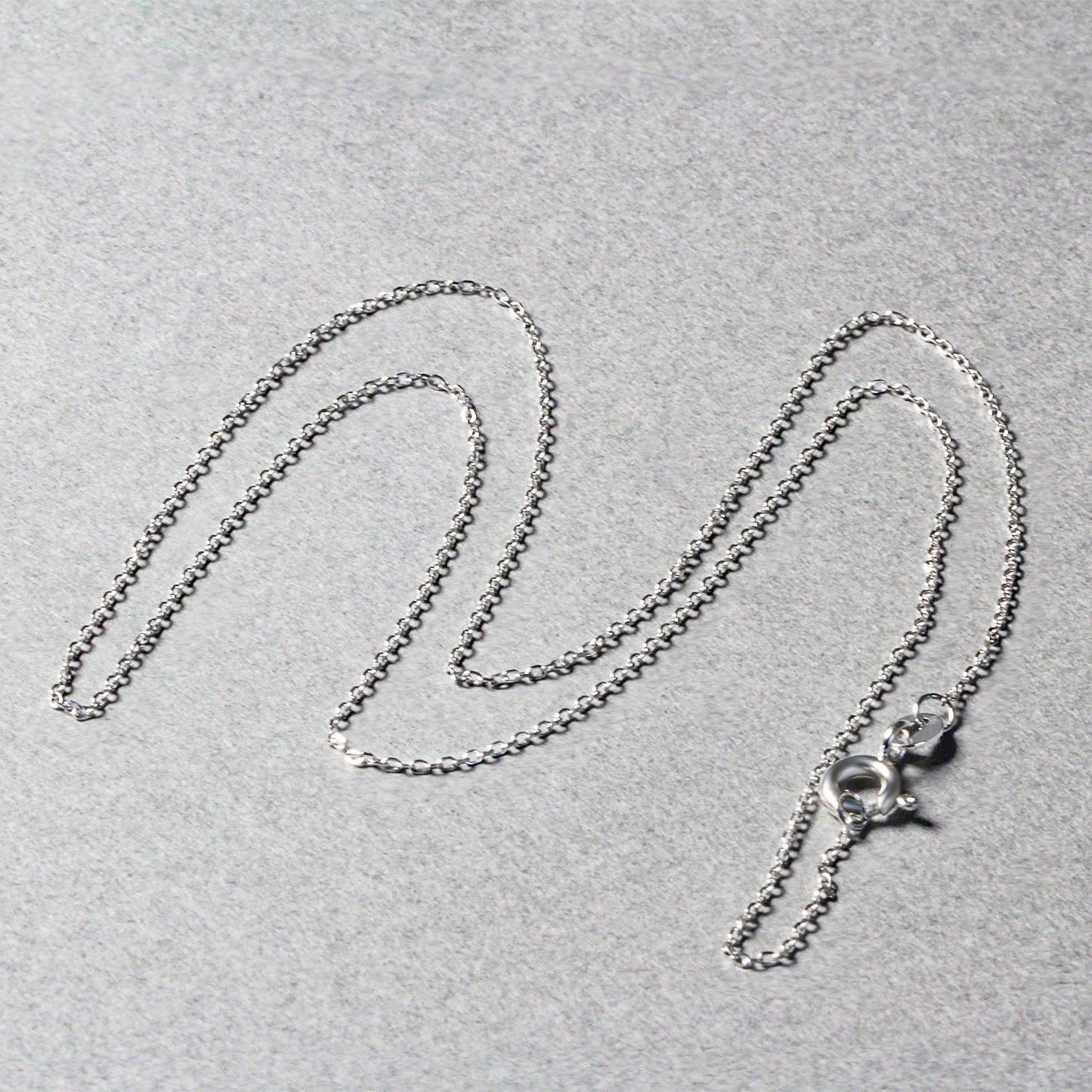 14k White Gold Diamond Cut Cable Link Chain 0.8mm Bids.com