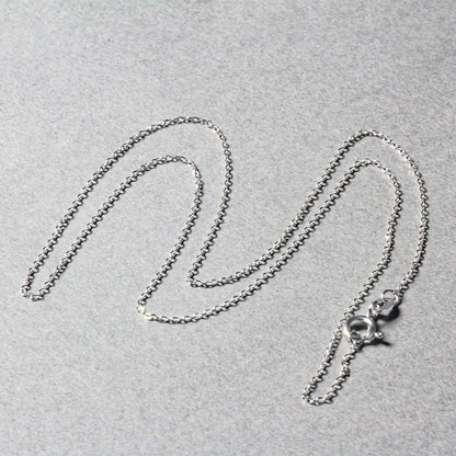14k White Gold Diamond Cut Cable Link Chain 0.8mm Bids.com