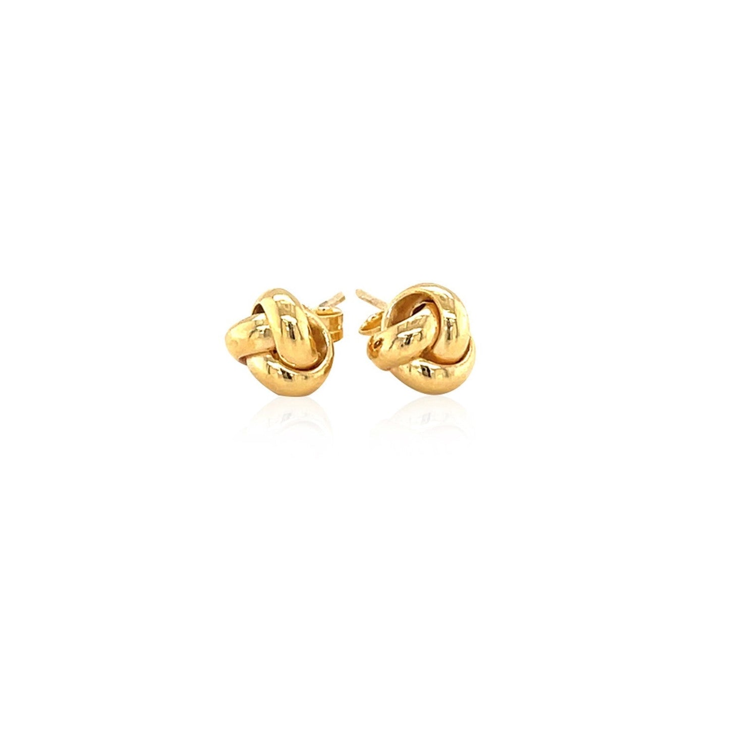 10k Yellow Gold Love Knot Stud Earrings Bids.com