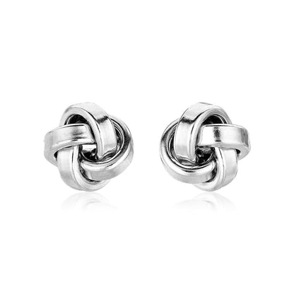 Sterling Silver Polished Love Knot Earrings Bids.com