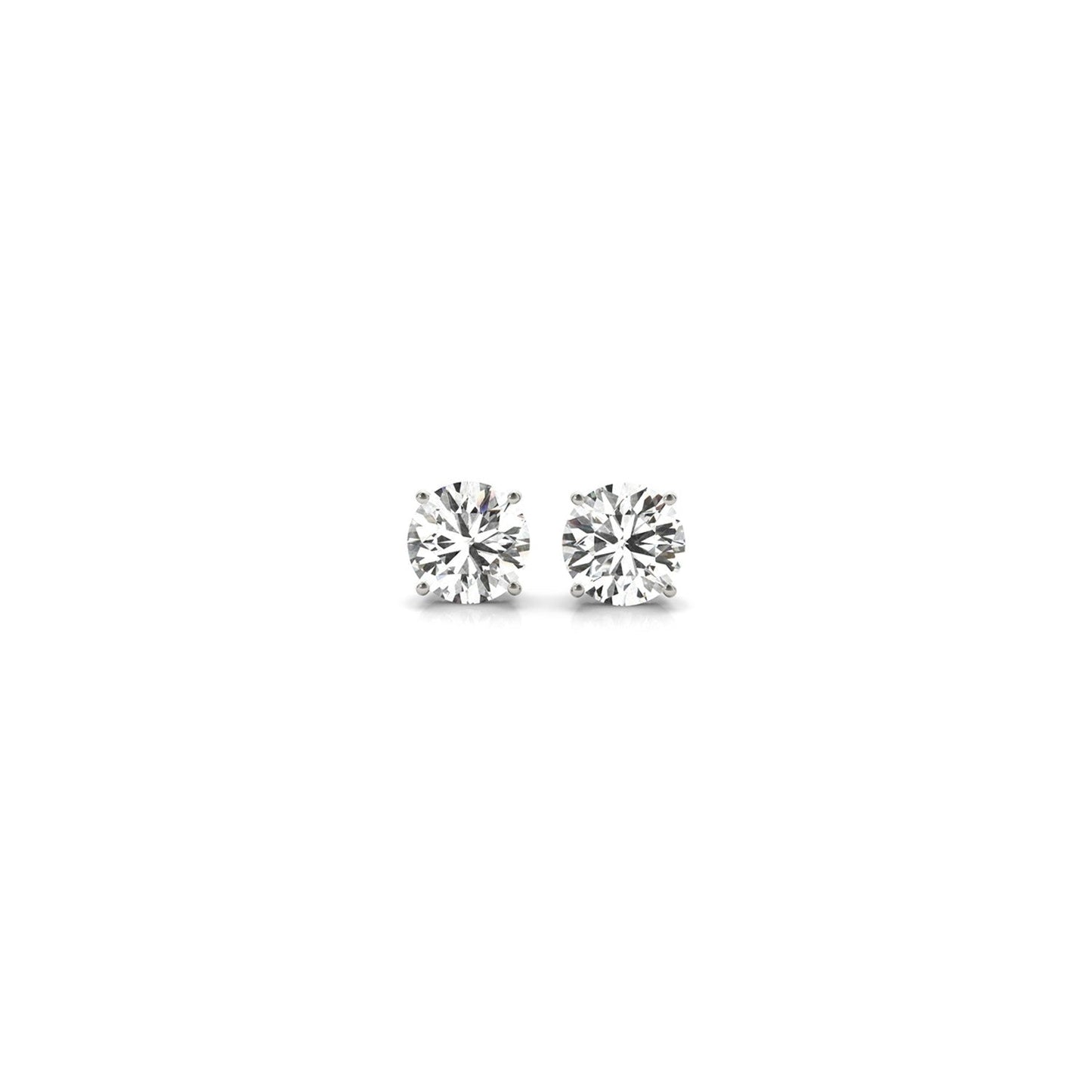 1/2 cttw Lab Grown Round Diamond Stud Earrings 14k White Gold (G/VS2) Bids.com