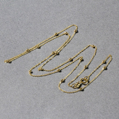 Bead Links Saturn Chain in 14k Yellow Gold (3.5mm) Bids.com