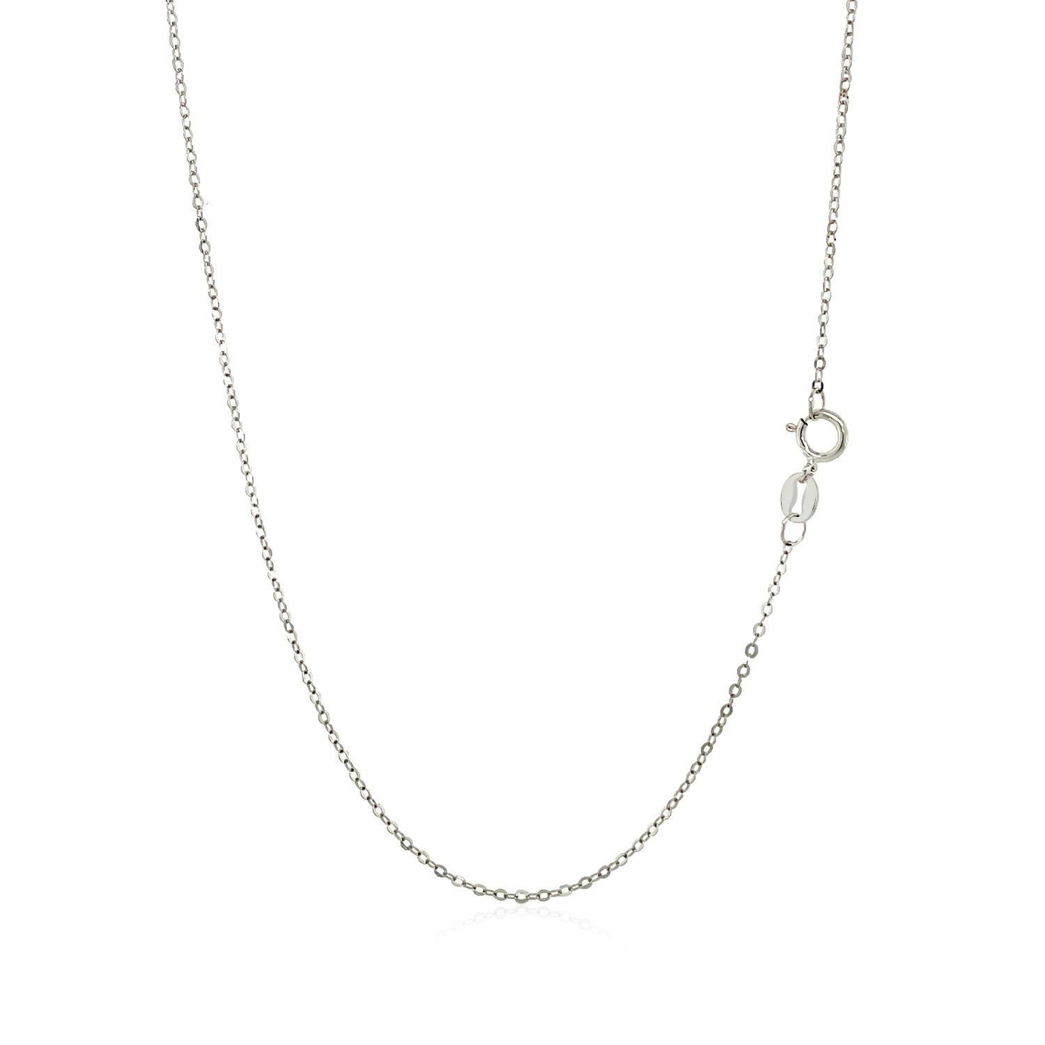 14k White Gold Polished Mini Heart Necklace Bids.com