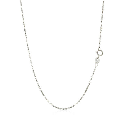 14k White Gold Polished Mini Heart Necklace Bids.com