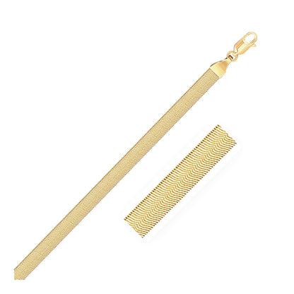 Imperial Herringbone Bracelet in 10k Yellow Gold  (3.80 mm) Bids.com