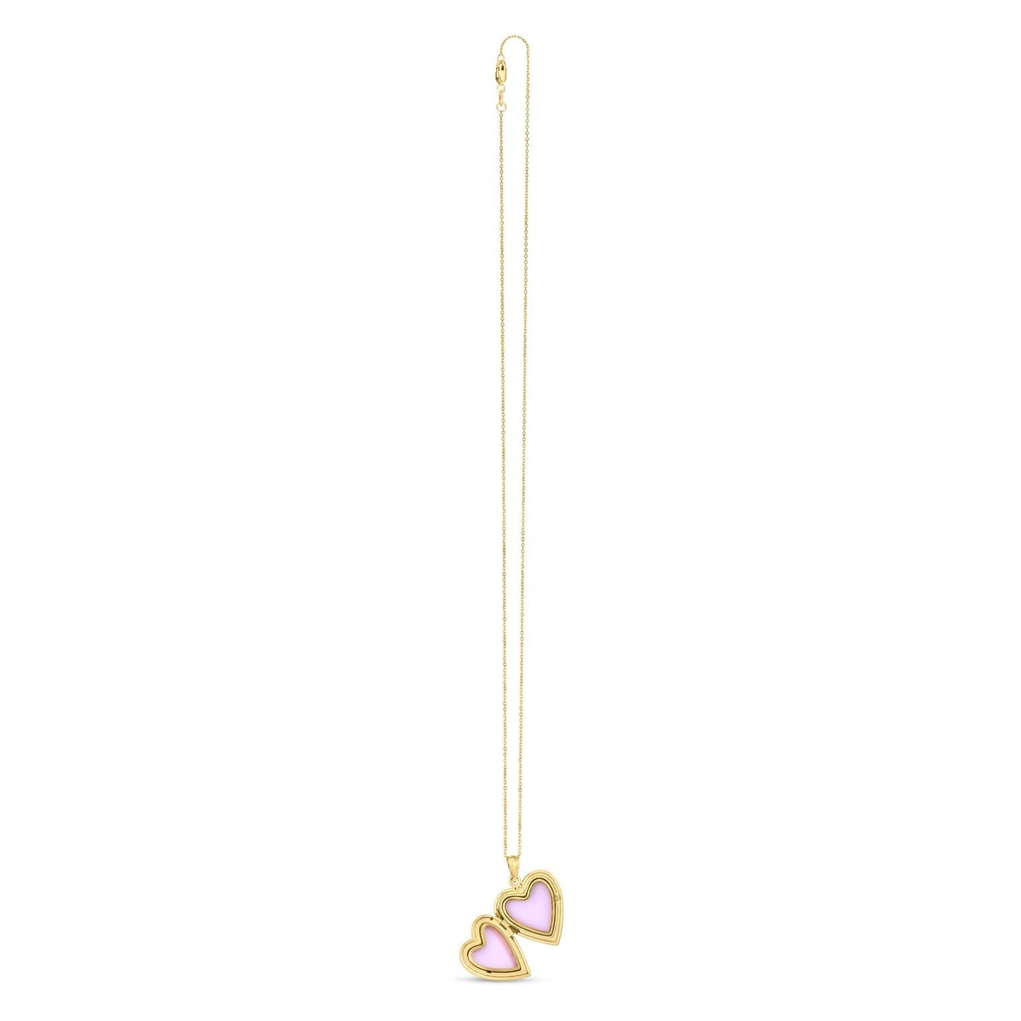 14k Yellow Gold Diamond Heart Locket Necklace Bids.com