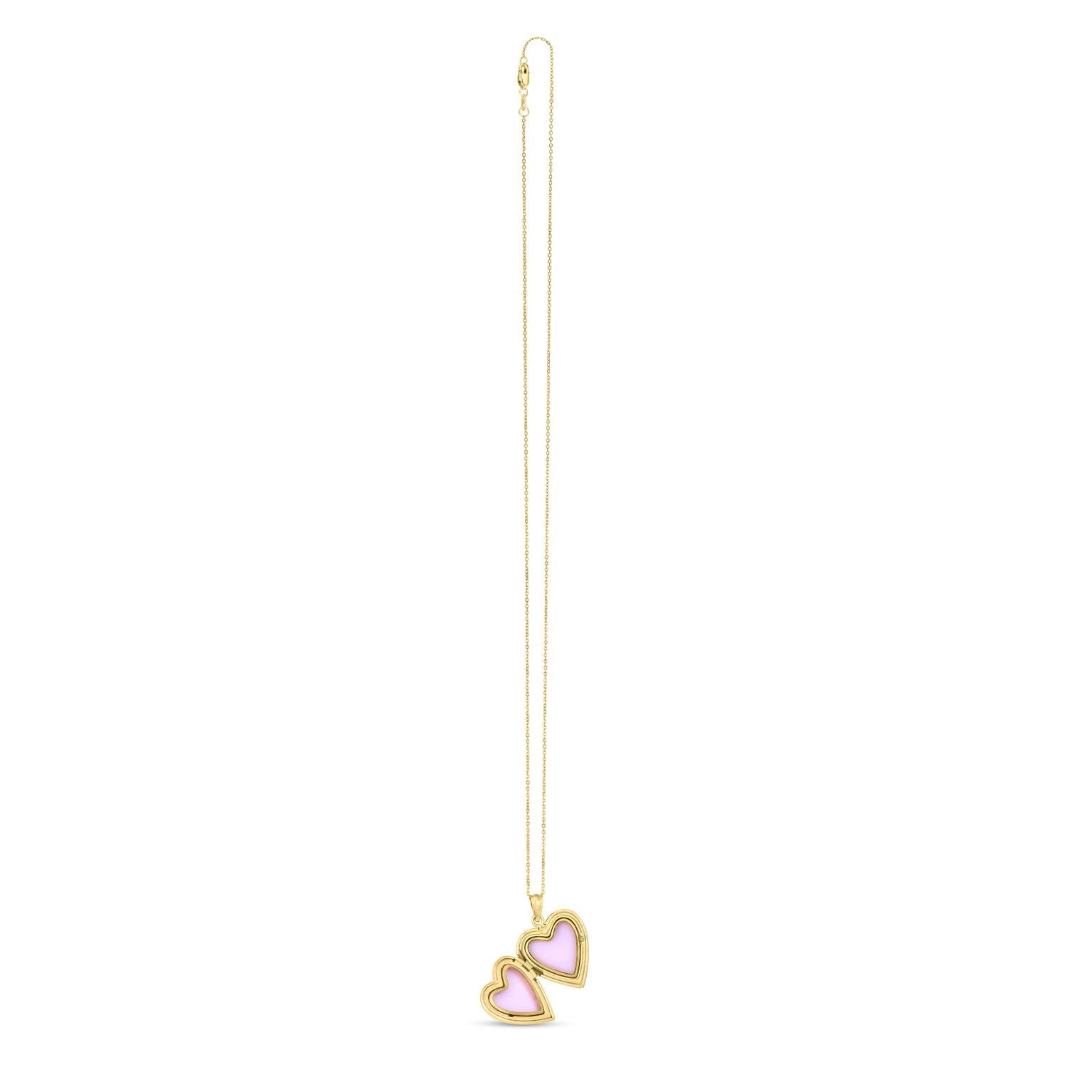14k Yellow Gold Diamond Heart Locket Necklace Bids.com
