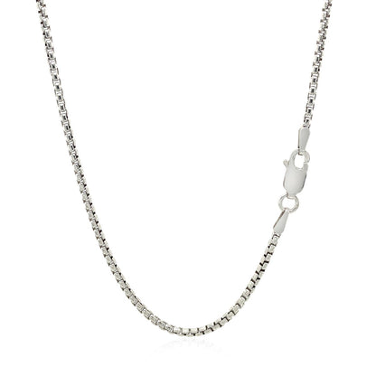 Sterling Silver Rhodium Plated Round Box Chain 1.8mm Bids.com