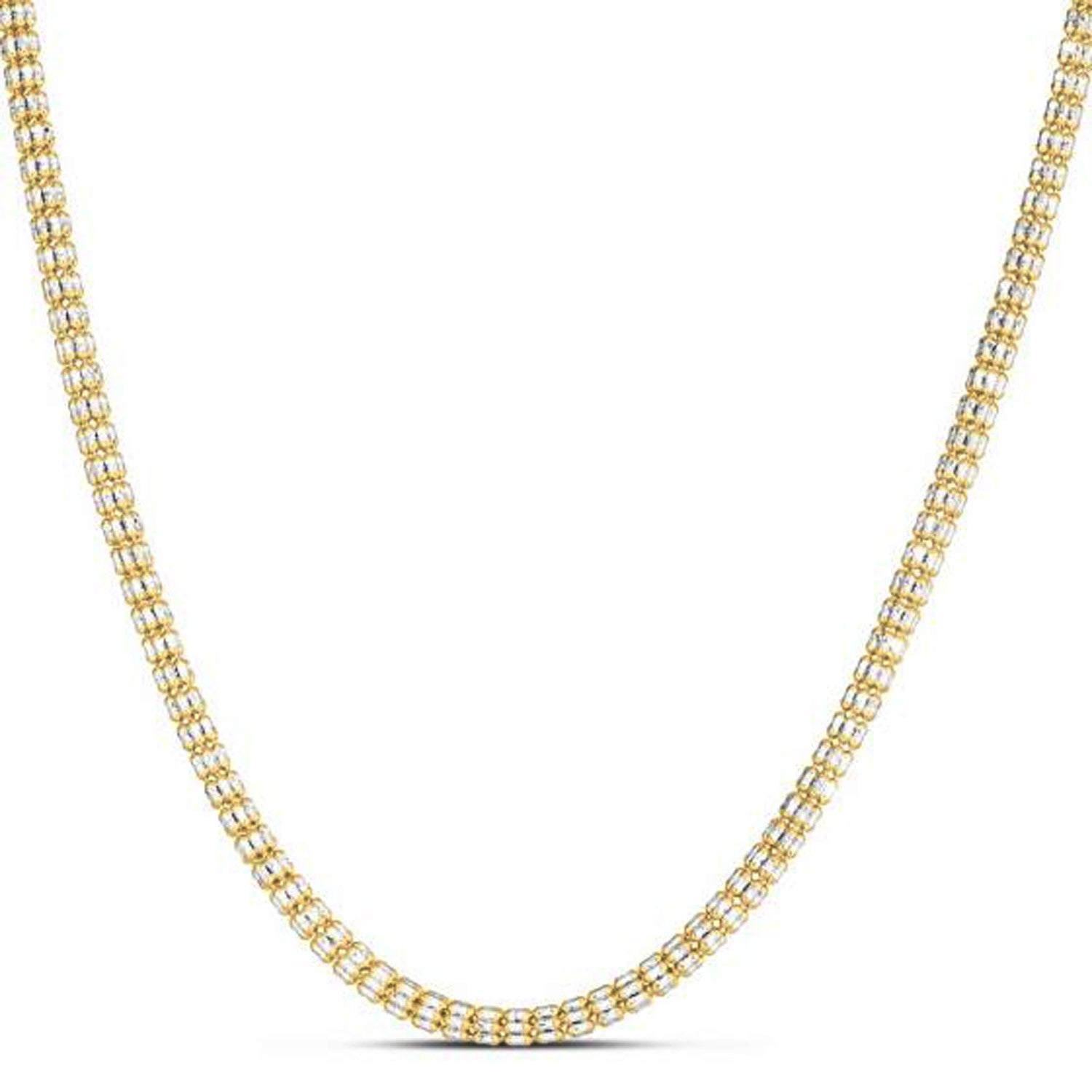 Ice Barrel Chain in 14k Yellow Gold (3.23 mm) Bids.com