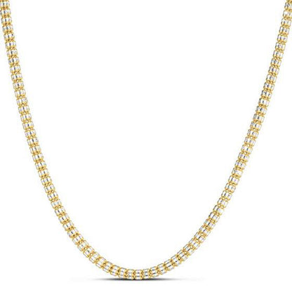 Ice Barrel Chain in 14k Yellow Gold (3.23 mm) Bids.com